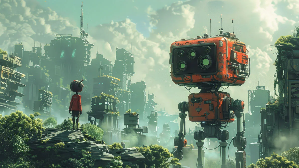 abandoned robot post apocalypse