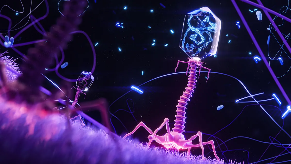 bacteriophage in action