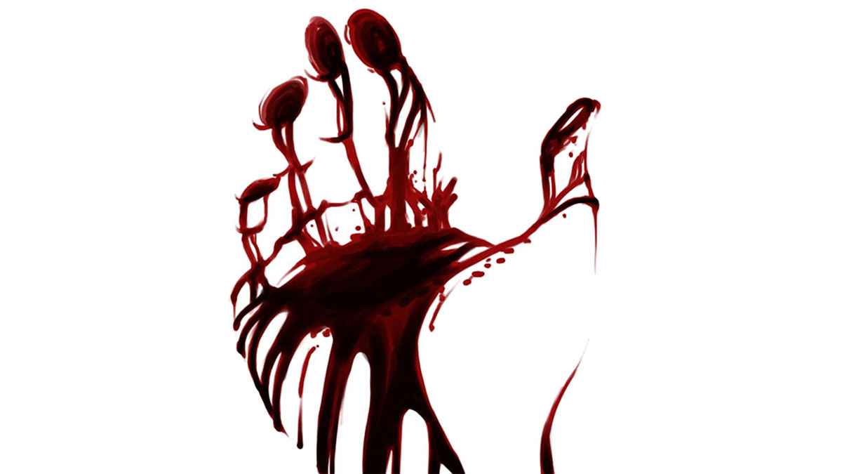 blood hand pattern