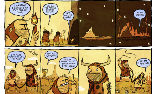 what if cavemen had science fiction?