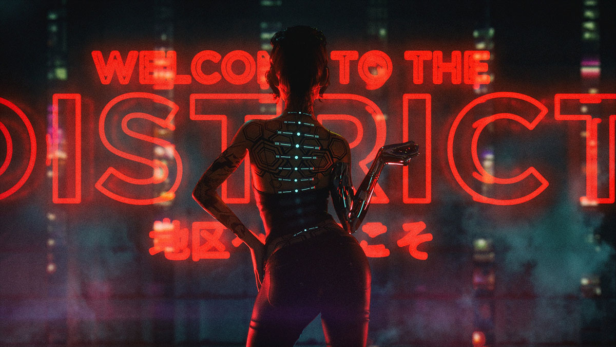 cyberpunk neon