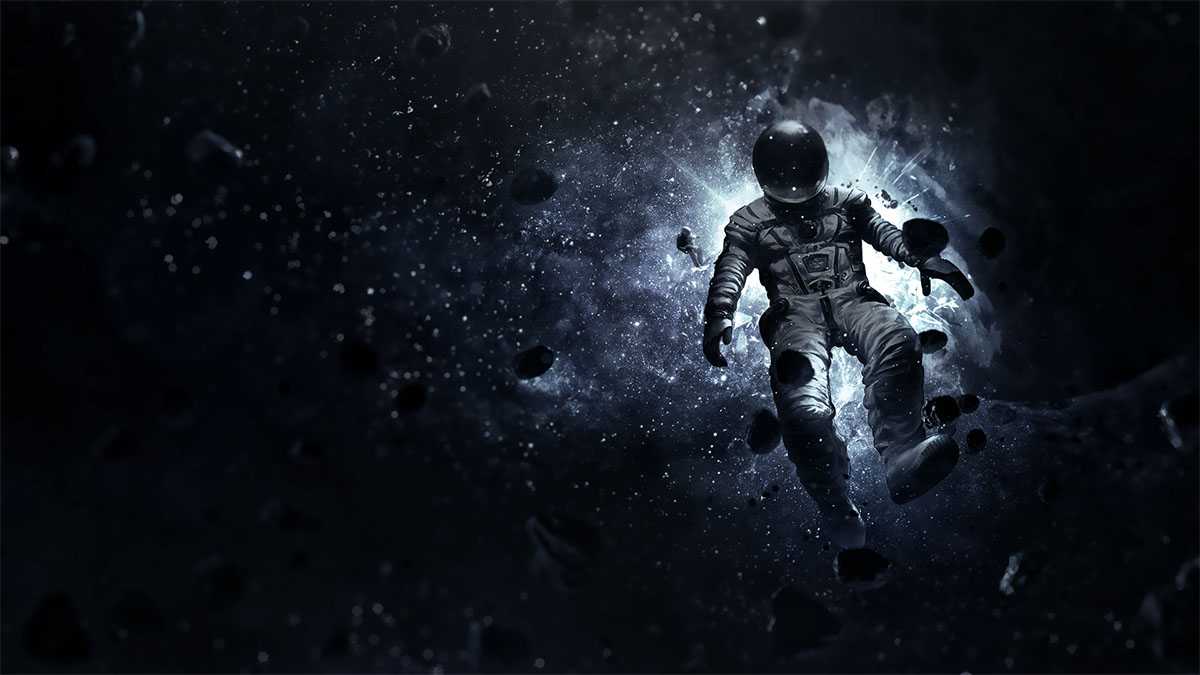 drifting astronaut