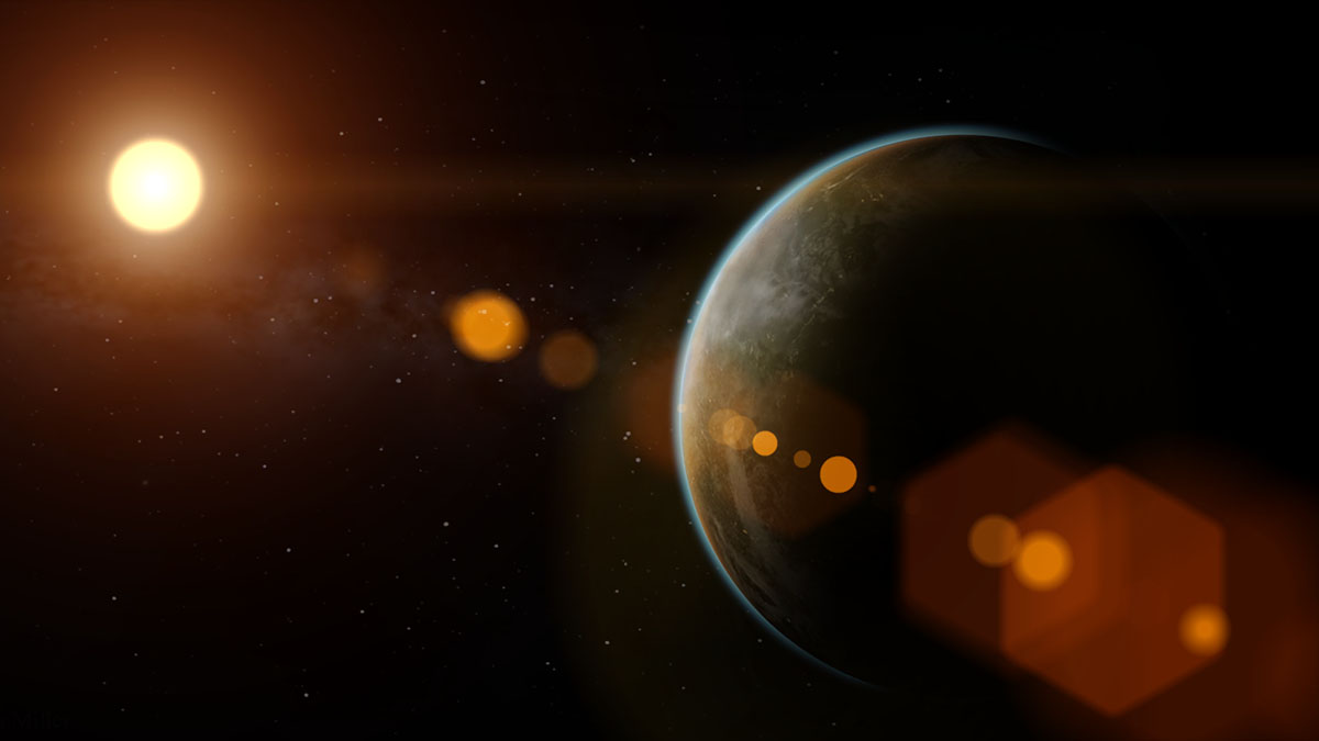 exoplanet lens flare