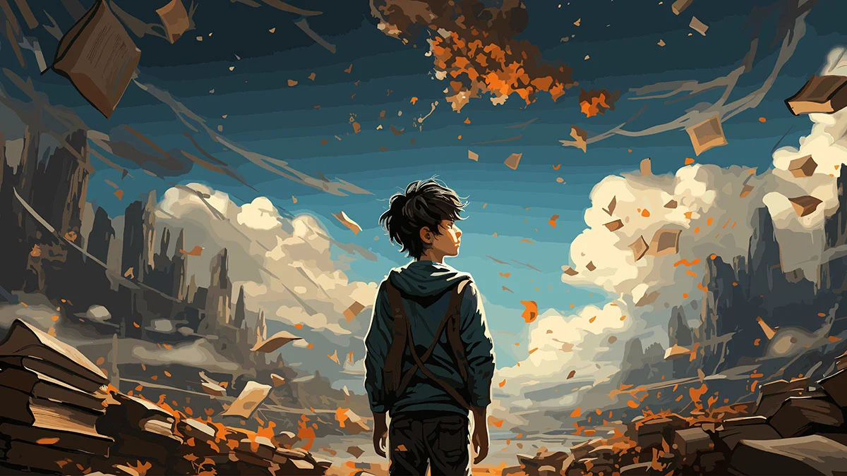 floating library ruins