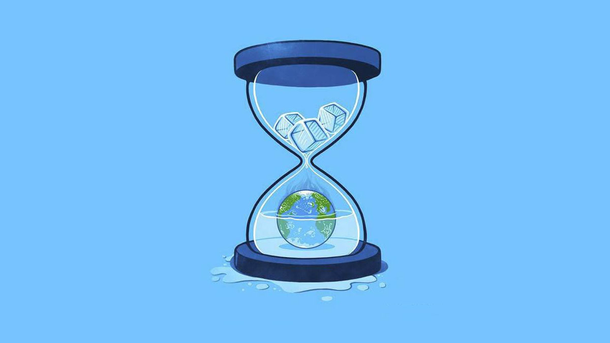 flooding earth illustration