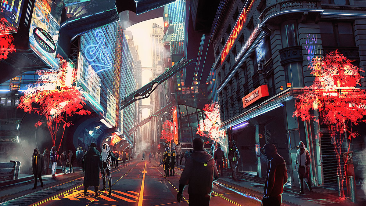 future city illustration