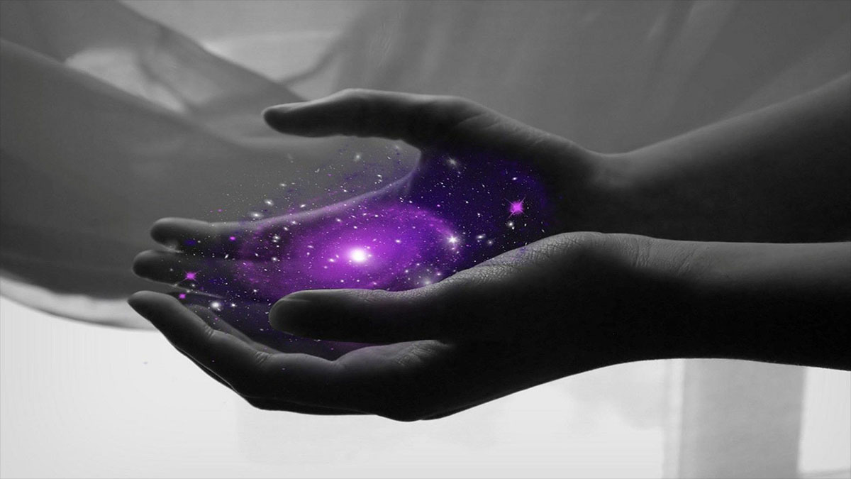 galaxy in hand