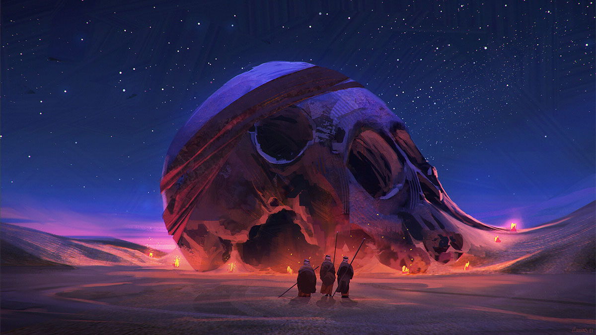 giant desert skull