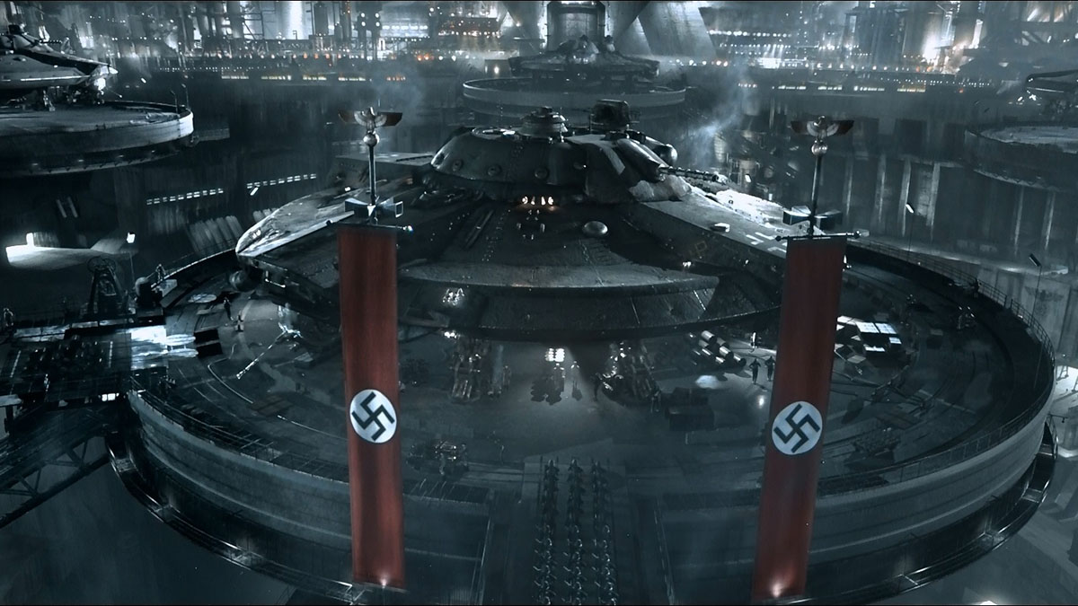 screenshot from iron sky nazi moon base