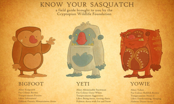 where the sasquatches roam…