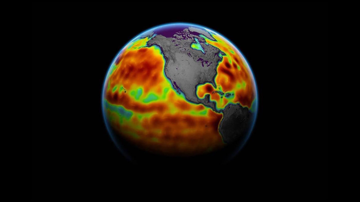 nasa ocean heat map