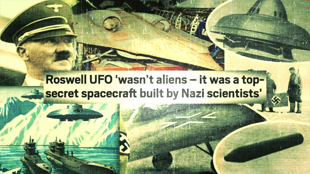nazi ufo conspiracy banner