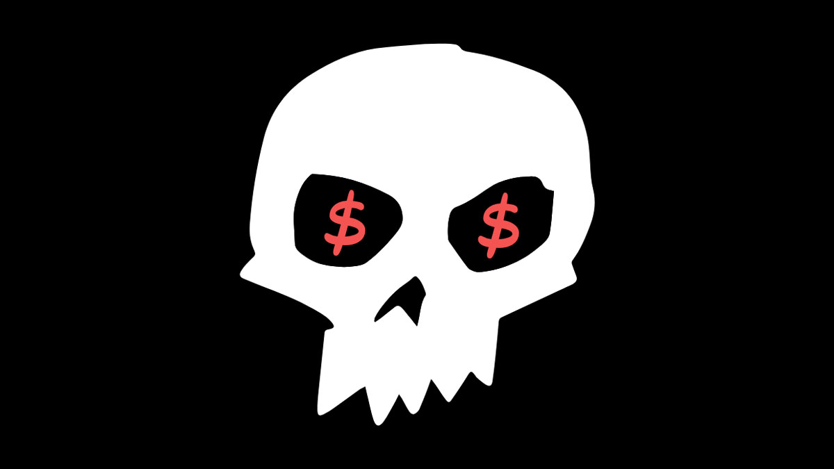 profit focused skull