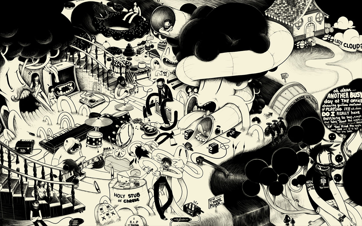 psychedelic cartoon mcbess