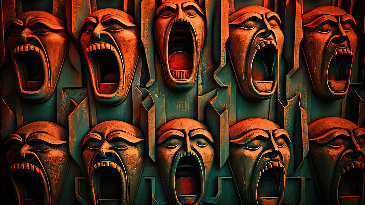 creaming warped faces