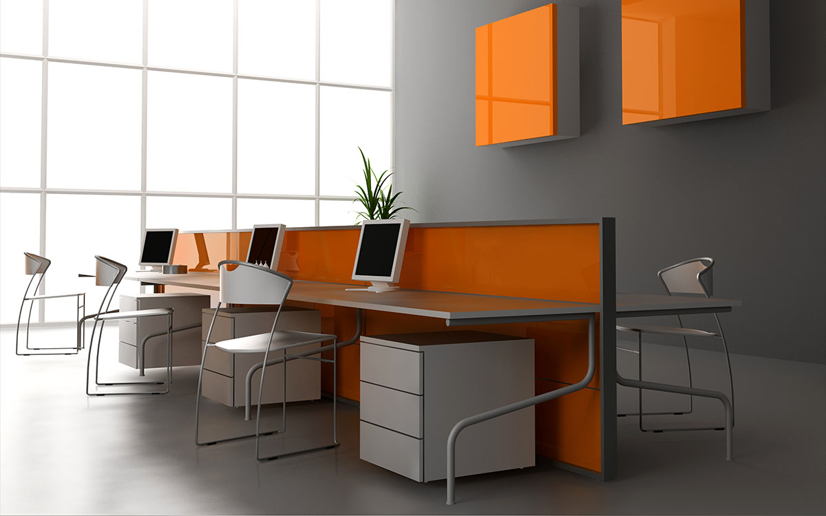 sleek office render