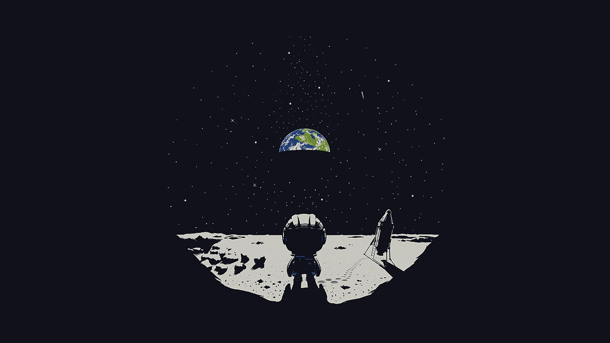 stranded on the moon
