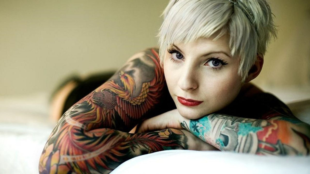 tattooed pixie model