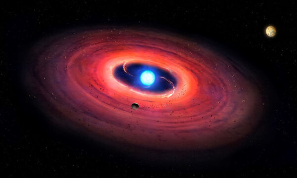 a planet four times the size of its star shows how solar systems die