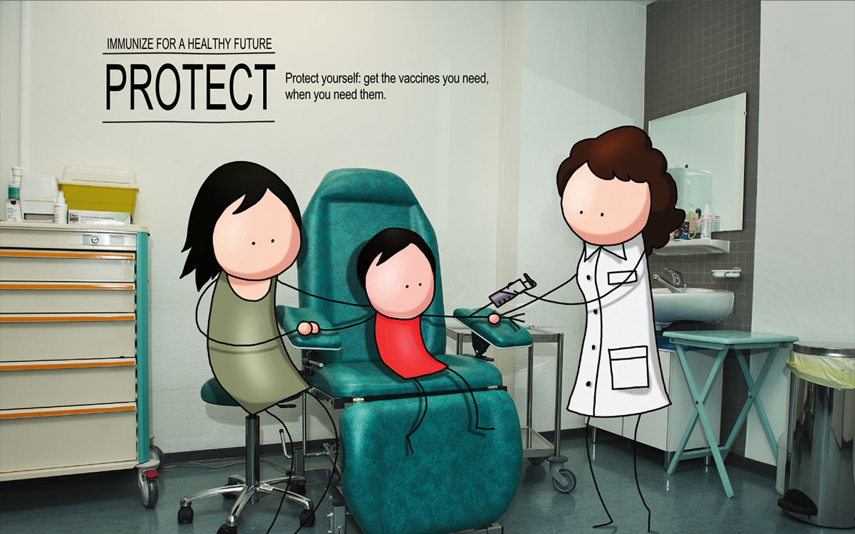 who vaccination week poster
